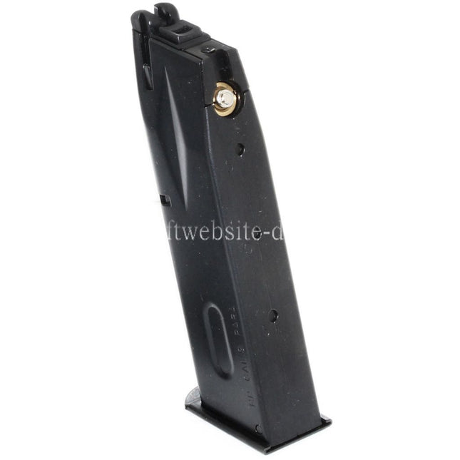 WE (WE-TECH) 26rd Gas Magazin Stahlgehäuse Geeignet für AW MB Serie / KJW / Tokyo Marui / WE 902 M9 M92 GBB Pistolen Airsoft Schwarz