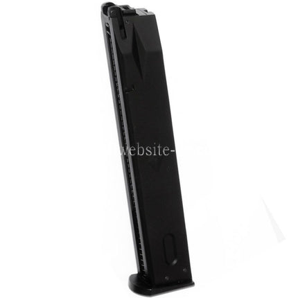 WE (WE-TECH) 50rd Erweiterte Länge Gas Magazin Geeignet für AW MB Serie / KJW / Tokyo Marui / WE M9 M92 GBB Pistolen Airsoft Schwarz