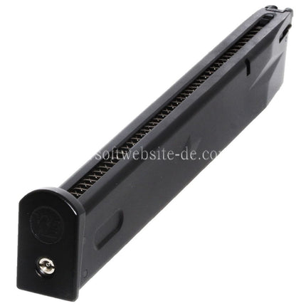 WE (WE-TECH) 50rd Erweiterte Länge Gas Magazin Geeignet für AW MB Serie / KJW / Tokyo Marui / WE M9 M92 GBB Pistolen Airsoft Schwarz