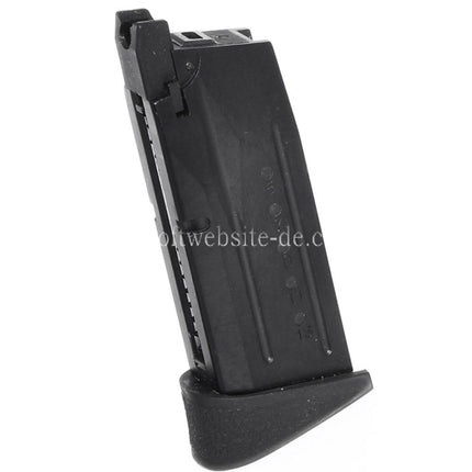 WE (WE-TECH) 15rd Gas Magazin Geeignet für WE Big Bird M&P Compact Serie GBB Pistolen Airsoft Schwarz