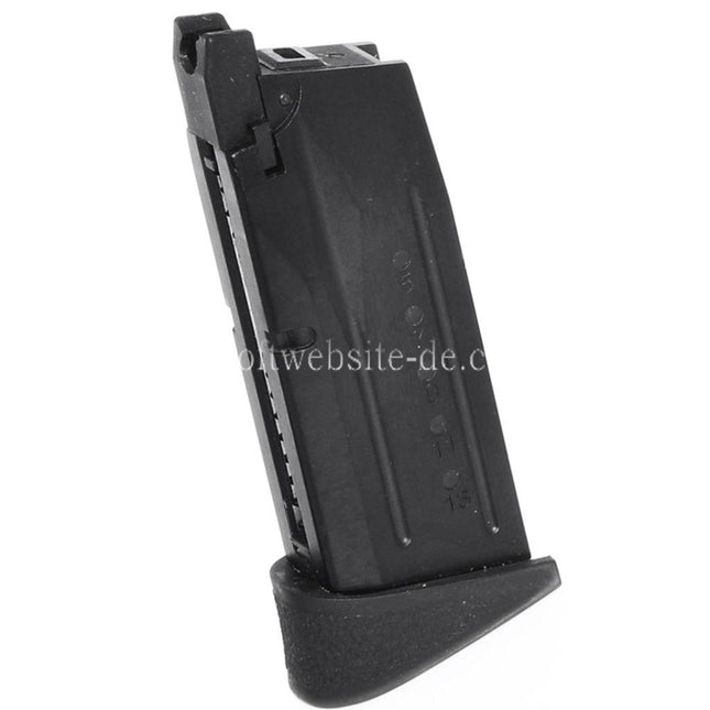 WE (WE-TECH) 15rd Gas Magazin Geeignet für WE Big Bird M&P Compact Serie GBB Pistolen Airsoft Schwarz