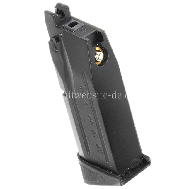WE (WE-TECH) 15rd Gas Magazin Geeignet für WE Big Bird M&P Compact Serie GBB Pistolen Airsoft Schwarz