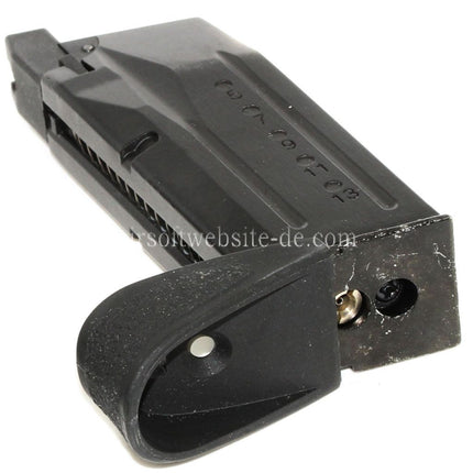 WE (WE-TECH) 15rd Gas Magazin Geeignet für WE Big Bird M&P Compact Serie GBB Pistolen Airsoft Schwarz