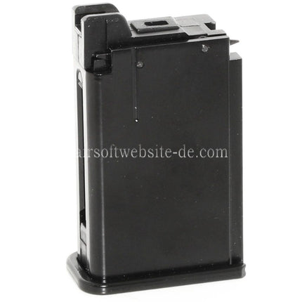 WE (WE-TECH) Gas Magazin (Lang/Kurzer Typ) Geeignet für Armorer Works AW Broomhandle BH WE M712 Serie GBB Pistolen Airsoft Schwarz