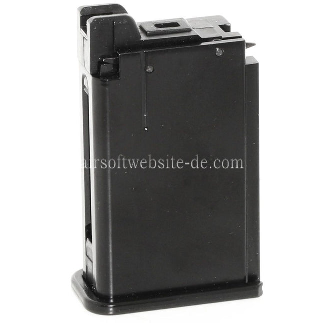 WE (WE-TECH) Gas Magazin (Lang/Kurzer Typ) Geeignet für Armorer Works AW Broomhandle BH WE M712 Serie GBB Pistolen Airsoft Schwarz