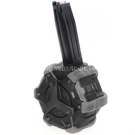 Armorer Works AW Custom 350rd Gas Adaptive Trommelmagazin Geeignet für Hi-Capa GBB Pistolen Airsoft
