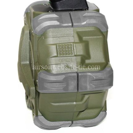 WE (WE-TECH) 350rd Gas Trommelmagazin Geeignet für WE (WE-TECH) AP APACHE MP5 Serie GBB Gewehre Airsoft