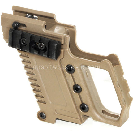 Double Bell Zwei Seiten Schienen Laden Conversion Kit Geeignet für APS ARMY DOUBLE BELL AW WE Tokyo Marui G17 G18C G34 G35 Serie GBB Pistolen Airsoft