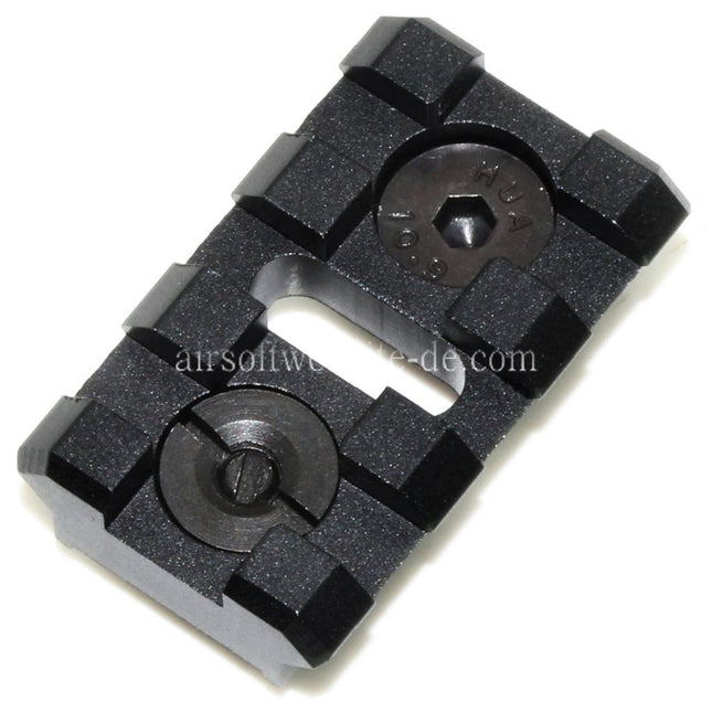 5KU B-2L 3-Slots 20mm Schienenabschnitt mit Schrauben Geeignet für M-LOK Montagesysteme