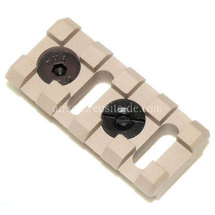 5KU B-2 4-Slots 20mm Schienenabschnitt mit Schrauben Geeignet für M-LOK Montagesysteme