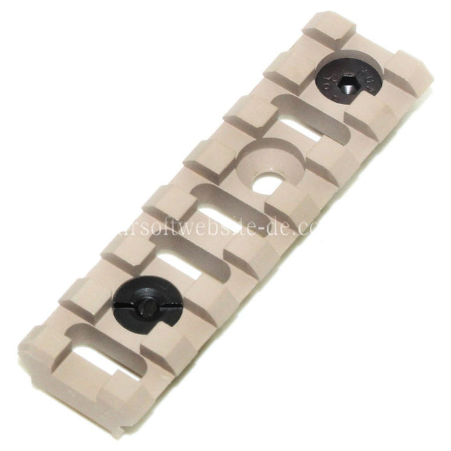 5KU B-2U 7-Slots 20mm Schienenabschnitt mit Schrauben Geeignet für M-LOK Montagesysteme