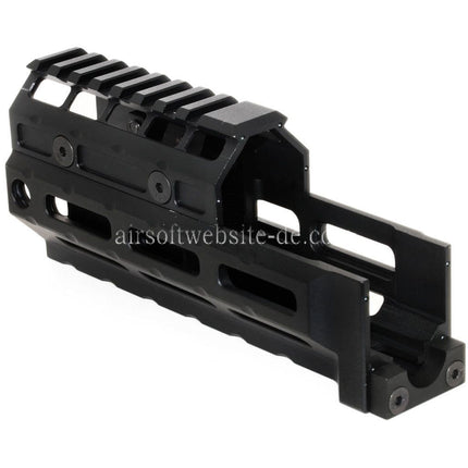 5KU 153mm M-LOK Universal Handschutz Kit Schienen System Geeignet für LCT GHK CYMA D-BOYS E&L AK47 AK74 Serie Gewehre Airsoft Schwarz