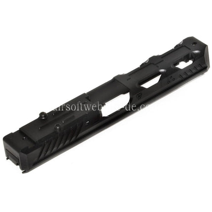 5KU CNC RMR Ready Laufschlitten Set Geeignet für Tokyo Marui G17 Serie GBB Pistolen Airsoft Schwarz