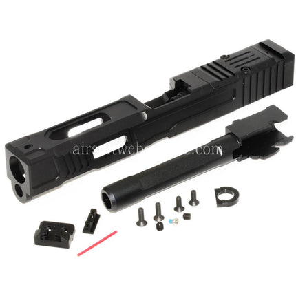 5KU CNC MK2 RMR Cut Laufschlitten Set Geeignet für Tokyo Marui G17 Serie GBB Pistolen Airsoft Schwarz