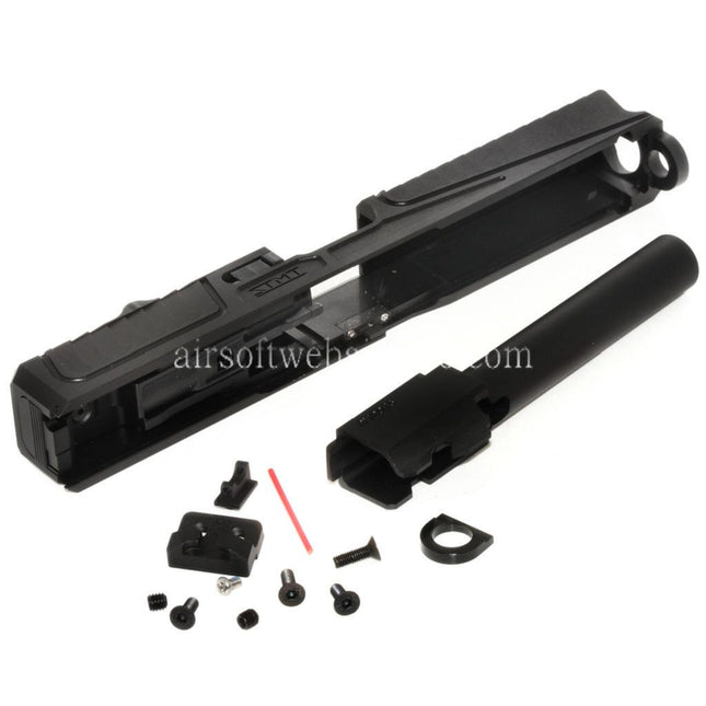 5KU CNC RMR Cut Laufschlitten Set Geeignet für Tokyo Marui G17 Serie GBB Pistolen Airsoft Schwarz
