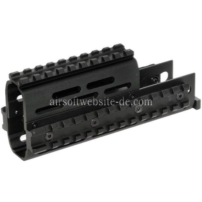 CYMA 155mm Aluminum Obere Untere RIS Handschutz Schienen System Geeignet für D-Boys G&P Classic Army E&C AY CYMA AK Serie AEG Gewehre Airsoft Schwarz