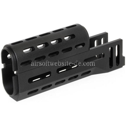 CYMA 155mm CNC Aluminum Obere Untere M-LOK Handguard Typ-A Geeignet für E&L CYMA Tokyo Marui AK47 Serie AEG Gewehre Airsoft Schwarz