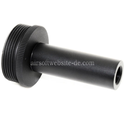 5KU DTK PUTNIK Schalldämpfer Attrappenadapter für Schalldämpfer +36mm CW Gewinde im Uhrzeigersinn schwarz