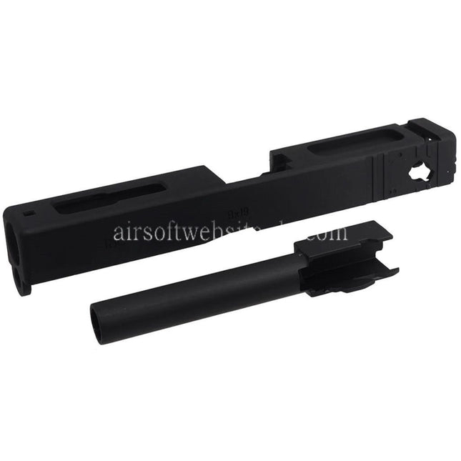 E&C Metall Schlittenlauf Set Geeignet für E&C G18C GBB Pistolen Airsoft Schwarz