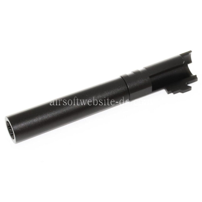 KF Airsoft CNC Aluminum Bull Stild Äußerer Lauf +11mm CW im Uhrzeigersinn Geeignet für AW WE Tokyo Marui Hi-Capa 5.1 GBB Pistolen
