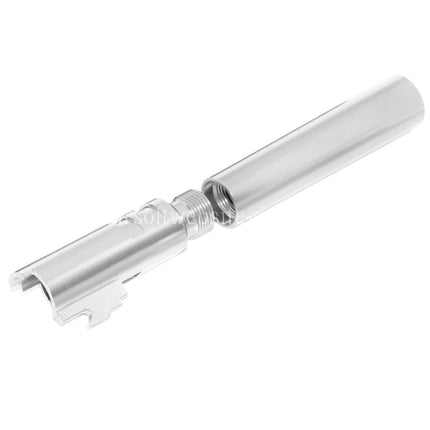 KF Airsoft CNC Aluminum Bull Stild Äußerer Lauf +11mm CW im Uhrzeigersinn Geeignet für AW WE Tokyo Marui Hi-Capa 5.1 GBB Pistolen