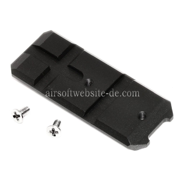 KF Airsoft CNC Aluminum Untere Rahmen Schienenplatte Geeignet für Tokyo Marui Hi-Capa Serie GBB Pistolen