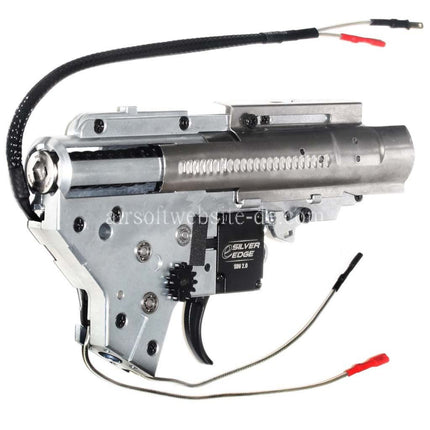 APS SDU 2.0 e-Silver Edge Version 2 V2 Getriebe QD Schnellwechsel Federsystem Geeignet für M4 M16 Serie AEG Gewehre Airsoft Hinten verkabelt