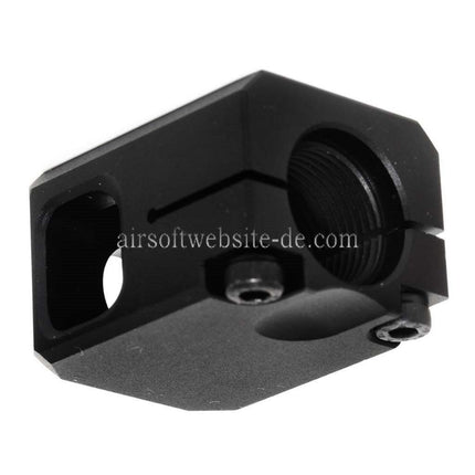 5KU CNC Aluminium Kompensator V2 -14mm CCW gegen den Uhrzeigersinn Geeignet für G17 GBB Pistolen Airsoft