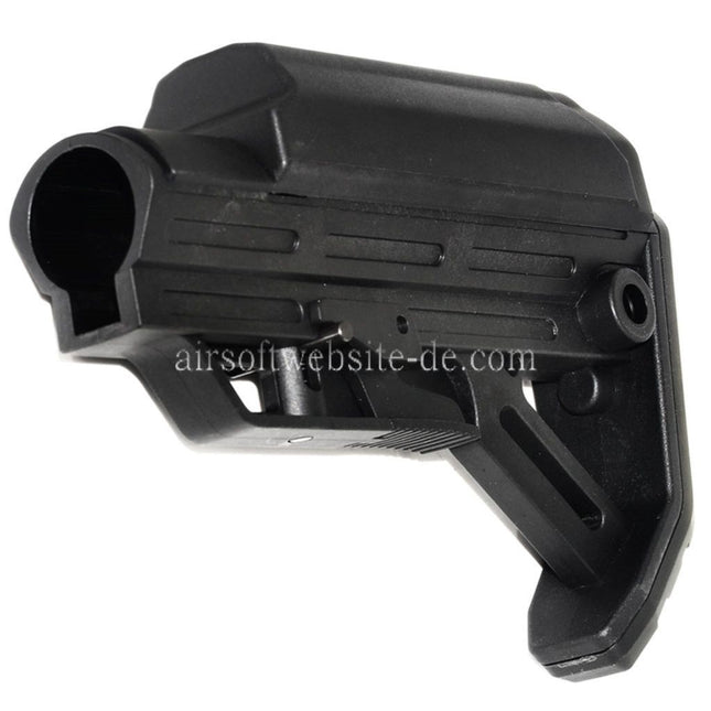 Golden Eagle VIPER Schaft mit Wangenauflage Geeignet für M4 M16 Pufferrohr Gewehre Airsoft Schwarz