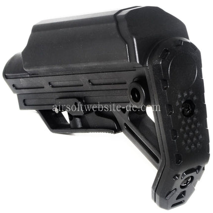 Golden Eagle VIPER Schaft mit Wangenauflage Geeignet für M4 M16 Pufferrohr Gewehre Airsoft Schwarz