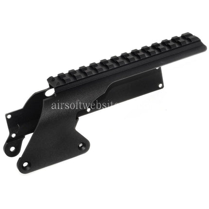 Golden Eagle Obere Schienenmontage Geeignet für Golden Eagle Tokyo Marui M870 Gas Pump Action Schrotflinte Airsoft Schwarz