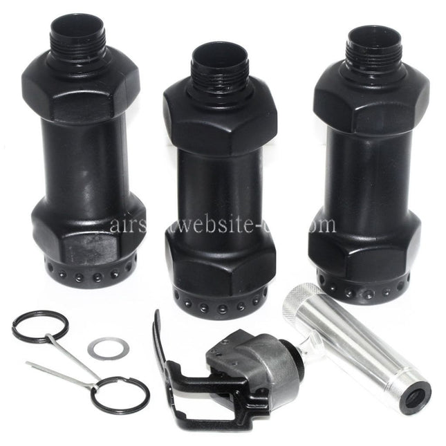 APS HAKKOTSU 3 Stück Thunder B Co2 Schall Granate Dumbbell Stielhandgranate Paket mit Kern
