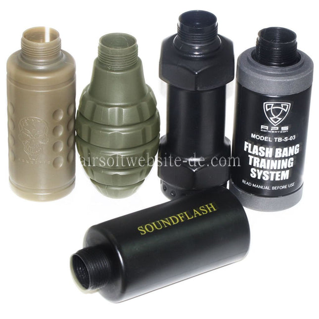 APS HAKKOTSU 5 Stück Anders Stil Thunder B Co2 Schall Granate Stielhandgranate Paket mit Kern