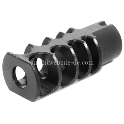 5KU 53mm RRD-4C Slim Mündungsbremse Mündungsfeuerdämpfer Geeignet für -14mm CCW Gegen den Uhrzeigersinn Lauf Gewehre Airsoft Schwarz