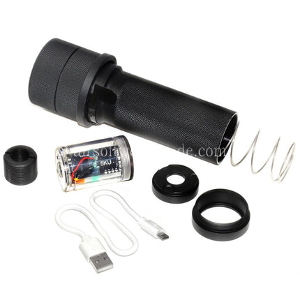 5KU PBS-1 Mini Schalldämpfer mit Spitfire Tracer Geeignet für -14mm CCW Gegen den Uhrzeigersinn Lauf AK Serie Gewehre Airsoft Schwarz