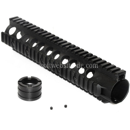 CYMA 10.5 Zoll 265mm Aluminum Oberes Schneiden RAS Handschutz Schienen System Geeignet für CYMA G&P VFC King Arms Tokyo Marui M4 AEG GBB Gewehre Airsoft Schwarz