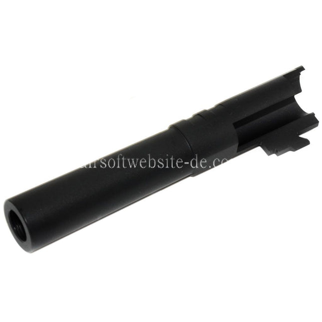 5KU 4.3 Zoll Edelstahl Äußerer Lauf +11mm CW im Uhrzeigersinn Geeignet für Tokyo Marui Hi-Capa 4.3 GBB Pistolen Airsoft