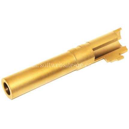 5KU 4.3 Zoll Edelstahl Äußerer Lauf +11mm CW im Uhrzeigersinn Geeignet für Tokyo Marui Hi-Capa 4.3 GBB Pistolen Airsoft