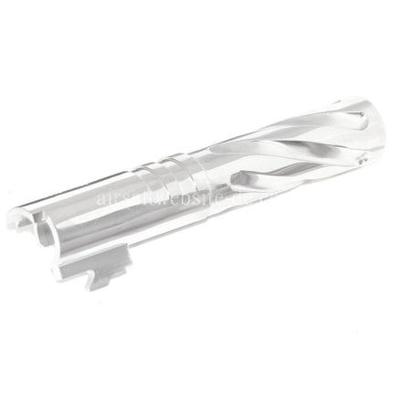 5KU 4.3 Zoll Edelstahl Tornado Stil Spiral Äußerer Lauf +11mm CW im Uhrzeigersinn Geeignet für Tokyo Marui Hi-Capa 4.3 GBB Pistolen Airsoft