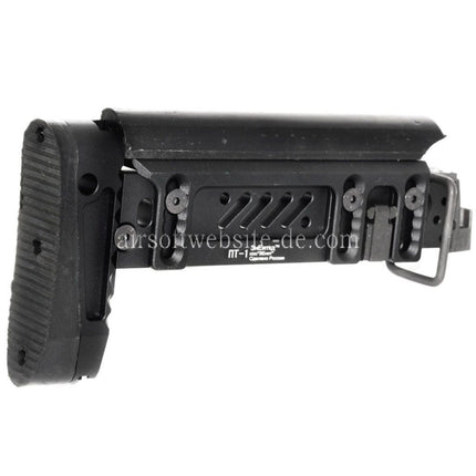 5KU PT-1 AK Seitlich klappbarer Schaft Geeignet für CYMA D-Boys LCT GHK Tokyo Marui AK Serie AEG GBB Gewehre Airsoft Schwarz