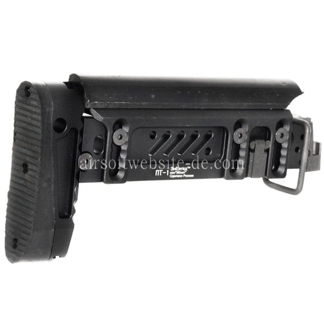 5KU PT-1 AK Seitlich klappbarer Schaft Geeignet für CYMA D-Boys LCT GHK Tokyo Marui AK Serie AEG GBB Gewehre Airsoft Schwarz