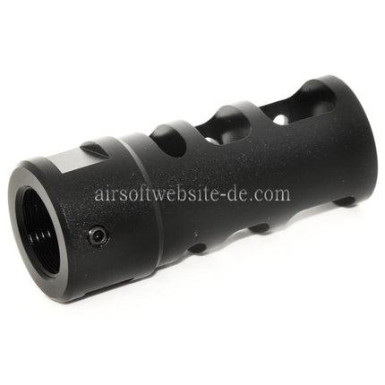 Airsoft Website 53mm R2 556 Stil Metall Mündungsbremse Mündungsfeuerdämpfer Geeignet für -14mm CCW Gegen den Uhrzeigersinn Lauf Gewehre