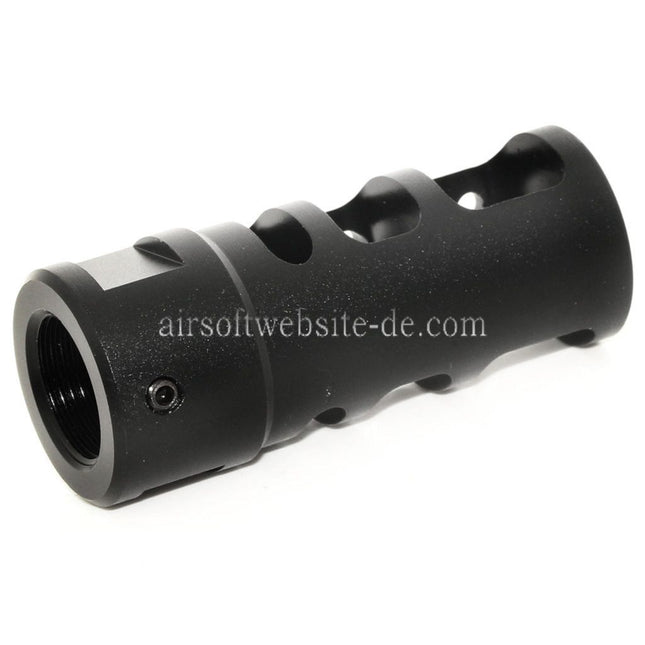 Airsoft Website 53mm R2 556 Stil Metall Mündungsbremse Mündungsfeuerdämpfer Geeignet für -14mm CCW Gegen den Uhrzeigersinn Lauf Gewehre