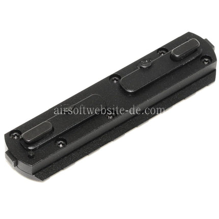 Airsoft Website 7-Slots Schienenabschnitt M-LOK QD Halterung Schwarz