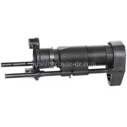 Airsoft Website 6-Position PDW Einziehbarer Schiebeschaft Geeignet für Tokyo Marui MP5K Serie AEG Gewehre Schwarz