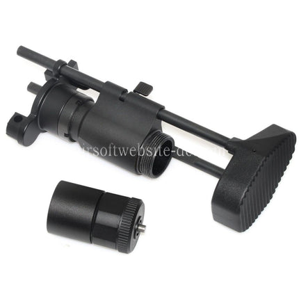 Airsoft Website 6-Position PDW Einziehbarer Schiebeschaft Geeignet für Tokyo Marui MP5K Serie AEG Gewehre Schwarz