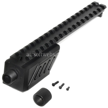 CYMA 187mm Laufverlängerungsbefestigung Schienenmontage Geeignet für CYMA CM127 G18C AEP AEG Pistols Airsoft