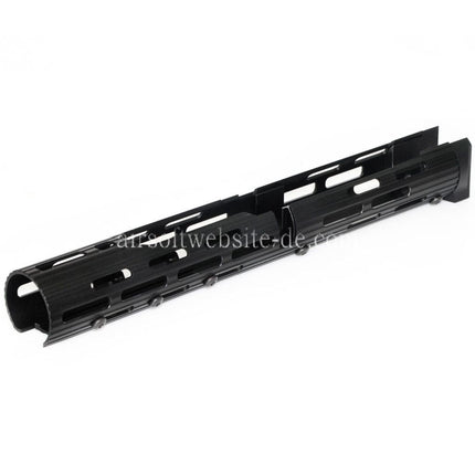 CYMA 330mm Röhrenförmig M-LOK Handschutz Geeignet für CM039D AKM AK74 AK103 Serie AEG Gewehre Airsoft Schwarz