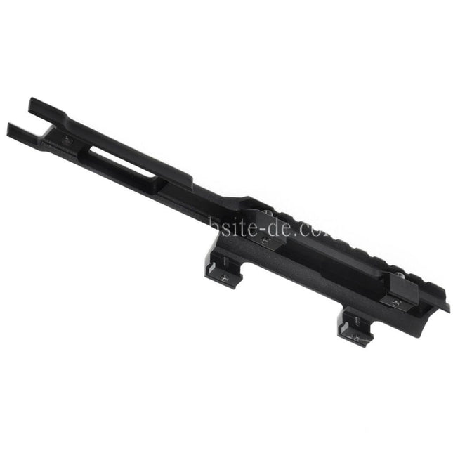 Airsoft Website 215mm Erweiterte Zielfernrohrmontage auf der oberen Schiene Geeignet für CYMA Tokyo Marui MP5K Serie AEG Gewehre Airsoft Schwarz