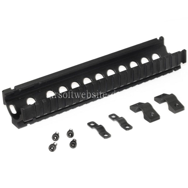 CYMA 242mm Aluminium Untere Handschutz schienen system Geeignet für CYMA G&P Tokyo Marui AK74 Serie AEG Gewehre Airsoft Schwarz